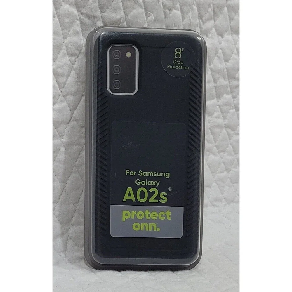 Onn Phone Case Compatible For Samsung Galaxy A02s Antimicrobial Protective Grip